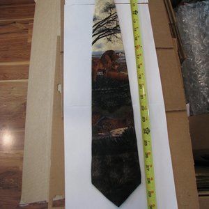 100% silk men's tie "Lions" 1w